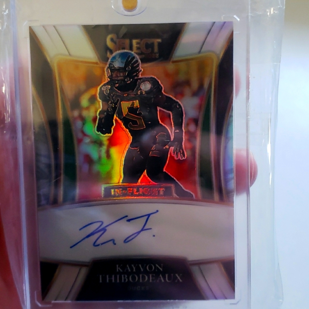 New York giants kayvon thibodeaux on card auto /29